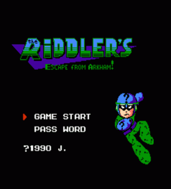 Riddler's Escape From Arkham (Mega Man 3 Hack) ROM
