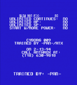 Anthrox - Mode 7 Trainer (PD) ROM