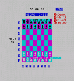 Ajedrez (1983)(Indescomp)(es)[16K][aka Spectrum Micro Chess] ROM