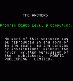 Archers, The (1987)(Mosaic Publishing)(Side A) ROM