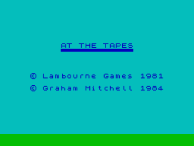 At The Tapes (1984)(Lambourne Games)(Side B)