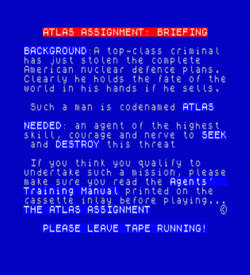 Atlas Assignment, The (1983)(Virgin Games)[a] ROM