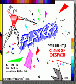 Claws Of Despair, The (1986)(Players Software) ROM