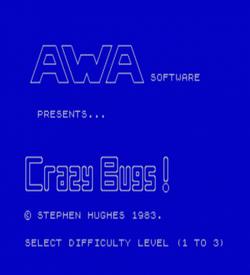 Crazy Bugs (1983)(AWA Software) ROM