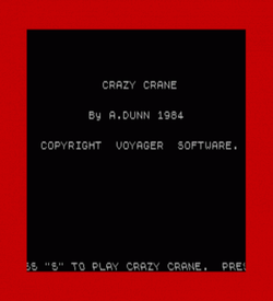 Crazy Crane (1984)(Voyager Software) ROM