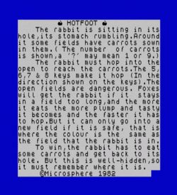 Crevasse & Hotfoot (1982)(Microsphere)[Two Games] ROM