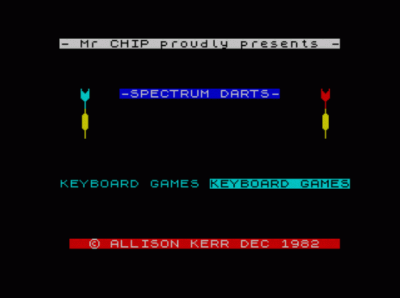 Darts (1982)(Mr. Chip Software)