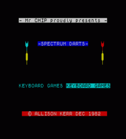 Darts (1982)(Mr. Chip Software) ROM