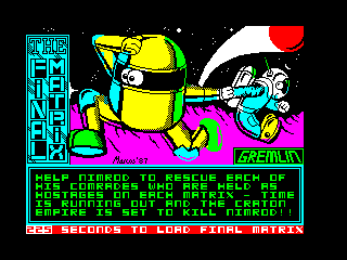 Final Matrix, The (1987)(Gremlin Graphics Software)[a2]