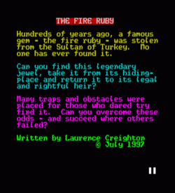 Fire Ruby, The (1997)(Zenobi Software) ROM