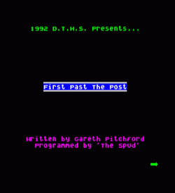 First Past The Post (1988)(Cult Games) ROM