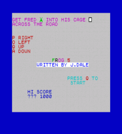 Frog 5 (1983)(Artic Computing)[a][16K] ROM