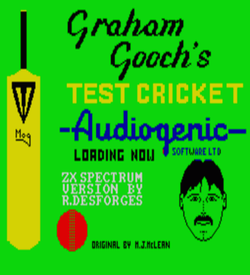 Graham Gooch's Test Cricket (1986)(Audiogenic Software)[a] ROM