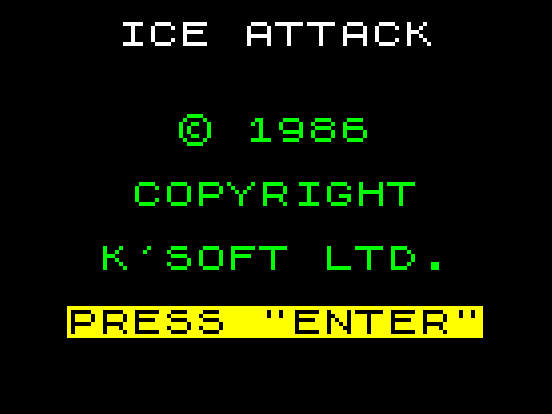 Ice Attack (1986)(K'Soft)[a]