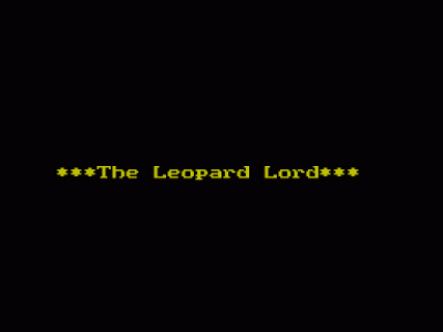 Leopard Lord (1983)(Kayde Software)
