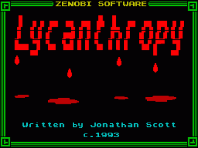 Lycanthropy (1993)(Zenobi Software)