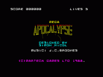 Mega-Apocalypse (1988)(Martech Games)[48-128K]