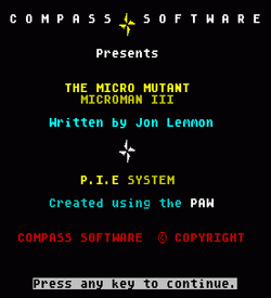 Project-X III - The Micro Mutant (1991)(Compass Software)[a] ROM