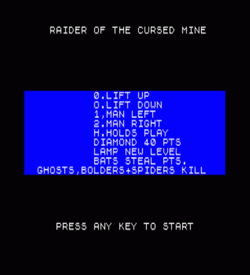 Raider Of The Cursed Mine (1983)(Arcade Software) ROM