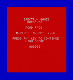 Road Frog (1983)(Spectrum Games)[a][16K] ROM