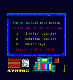 Syntax (1988)(Blue Ribbon Software)[128K] ROM