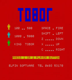 Tobor (1982)(Custom Cables International)[re-release] ROM