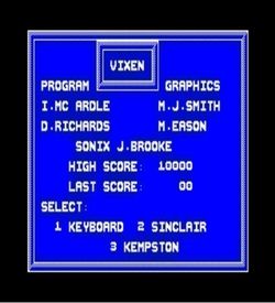 Vixen (1988)(Erbe Software)(Side A)[a2][48-128K][re-release] ROM