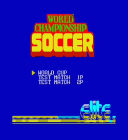 World Championship Soccer (1991)(Elite Systems)[128K] ROM